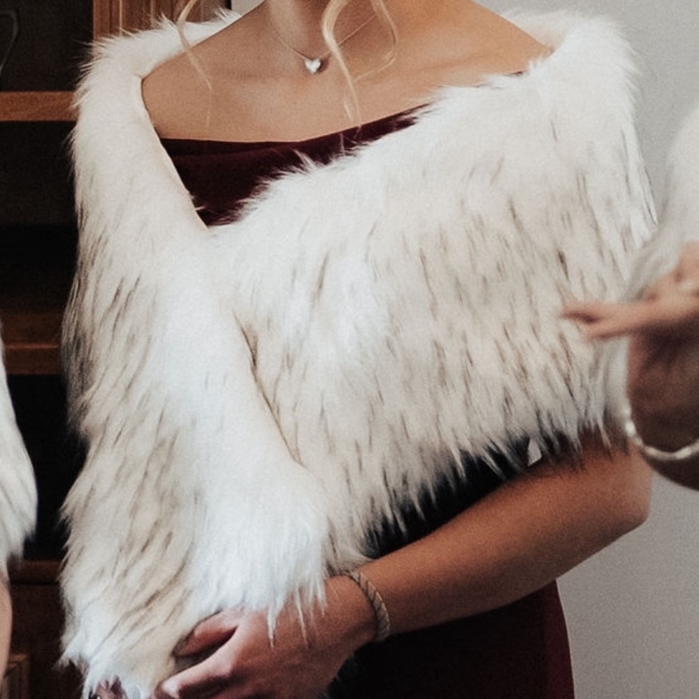 Furry Shoulder Cover Up